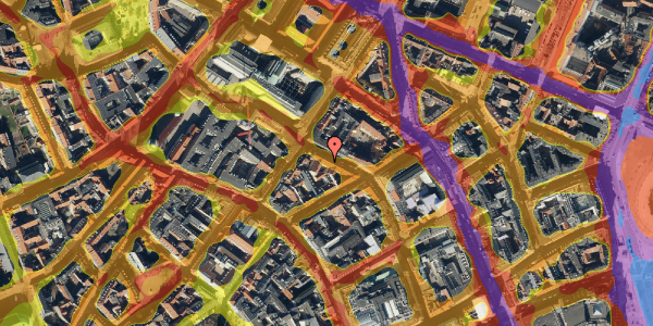 Trafikstøjkort på Pilestræde 41, 5. tv, 1112 København K