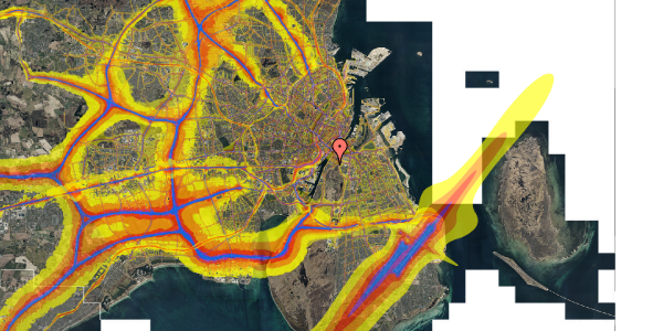 Trafikstøjkort på Kigkurren 8L, 3. th, 2300 København S