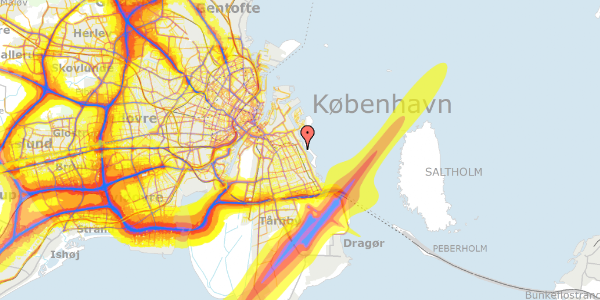 Trafikstøjkort på Amager Strandvej 130F, 1. tv, 2300 København S