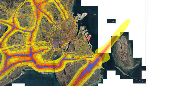 Trafikstøjkort på Krimsvej 1B, 15. th, 2300 København S