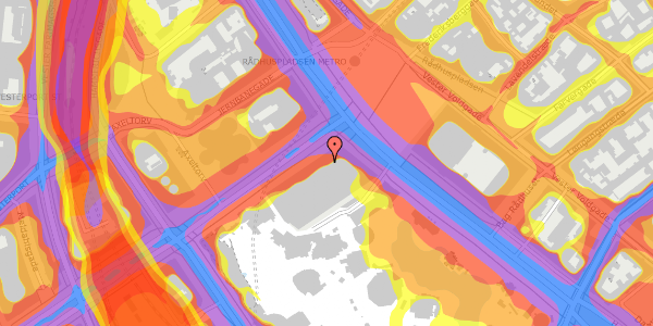 Trafikstøjkort på Vesterbrogade 1C, 3. th, 1620 København V