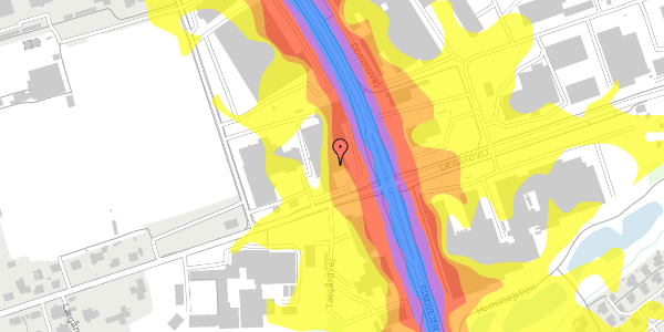 Trafikstøjkort på Lægårdvej 91B, 7500 Holstebro