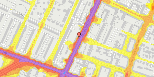 Trafikstøjkort på Nordre Fasanvej 103, 2000 Frederiksberg