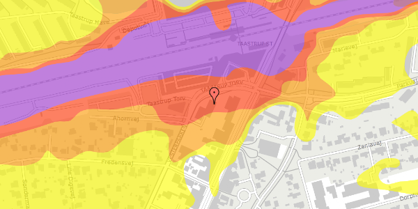 Trafikstøjkort på Vesterparken 3, 2630 Taastrup