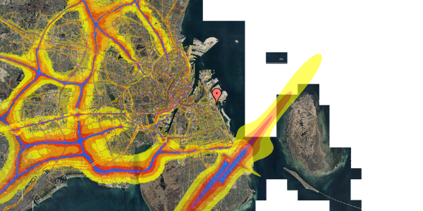 Trafikstøjkort på Lindgreens Allé 10B, 3. tv, 2300 København S