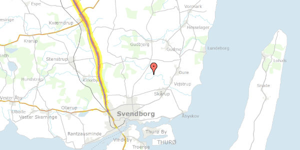 Trafikstøjkort på Lundevej 17, 1. , 5882 Vejstrup
