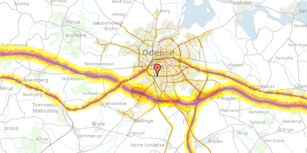 Trafikstøjkort på Remisen 4, 2. mf, 5000 Odense C