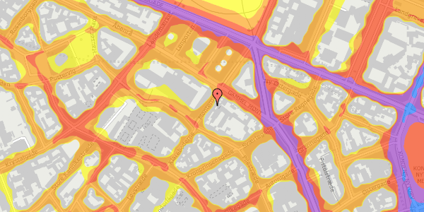 Trafikstøjkort på Møntergade 10, 1. th, 1116 København K