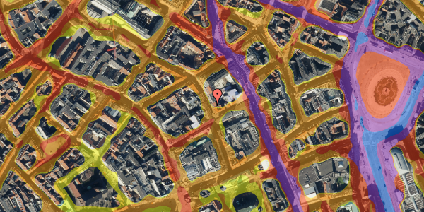 Trafikstøjkort på Pilestræde 28A, 1. th, 1112 København K