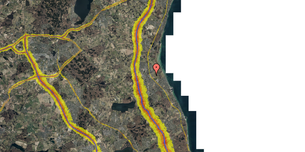 Trafikstøjkort på Louiselund 7, 1. 24, 2970 Hørsholm