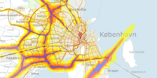 Trafikstøjkort på Nyropsgade 27, 4. , 1602 København V