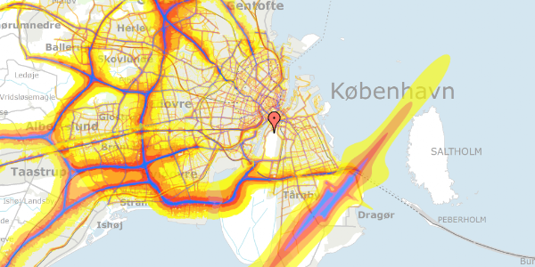 Trafikstøjkort på Poul Hartlings Gade 5, 4. th, 2300 København S