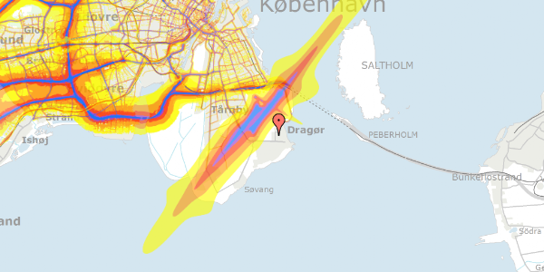 Trafikstøjkort på Køjevænget 103, 2791 Dragør