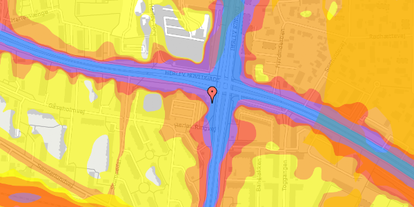 Trafikstøjkort på Herlev Hovedgade 119, 2. , 2730 Herlev