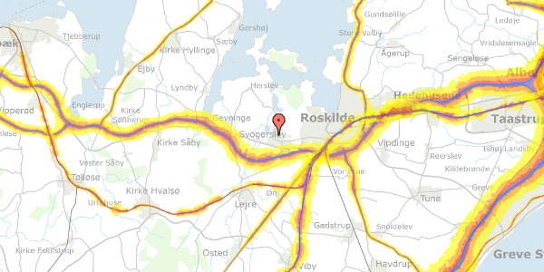 Trafikstøjkort på Søtoften 2B, 4000 Roskilde