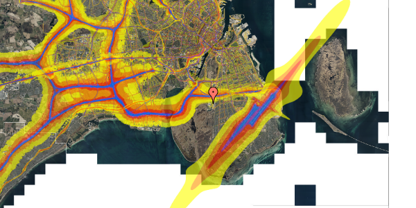 Trafikstøjkort på Else Alfelts Vej 32A, st. th, 2300 København S