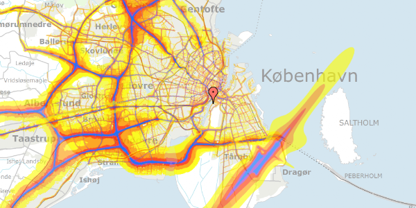 Trafikstøjkort på Kalvebod Brygge 47, 2. , 1560 København V