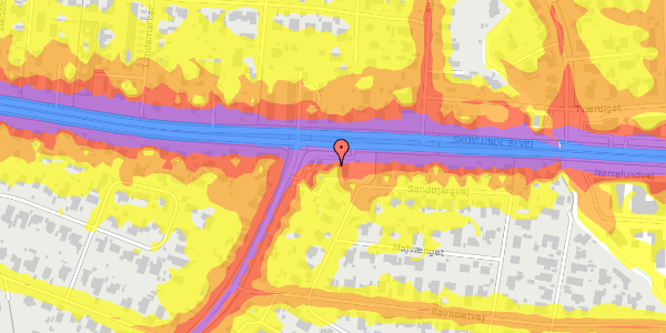 Trafikstøjkort på Skovlunde Byvej 29, 2740 Skovlunde