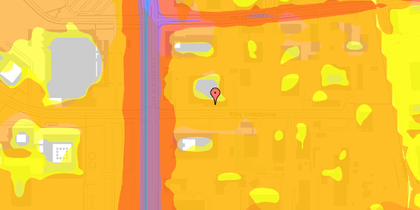 Trafikstøjkort på Ejby Industrivej 90, 2600 Glostrup