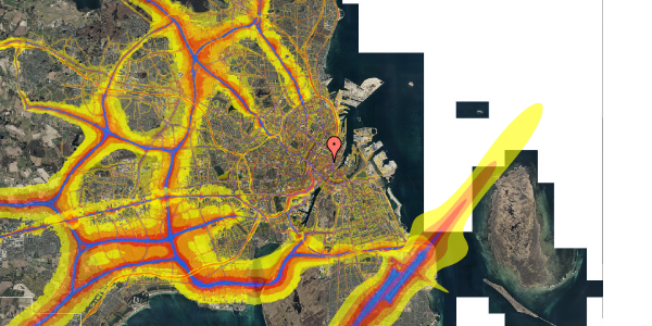 Trafikstøjkort på Købmagergade 9, 5. , 1150 København K