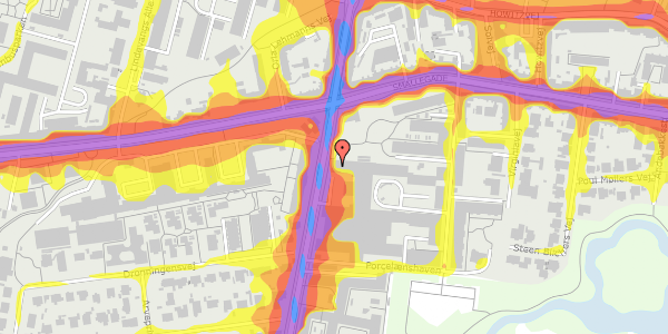 Trafikstøjkort på Søndre Fasanvej 3, 2. , 2000 Frederiksberg