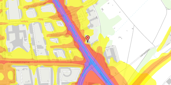 Trafikstøjkort på Tagensvej 186M, 2400 København NV