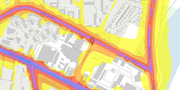 Trafikstøjkort på Kobbelvænget 72, 2. , 2700 Brønshøj