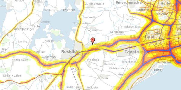 Trafikstøjkort på Toppen 233, 4000 Roskilde