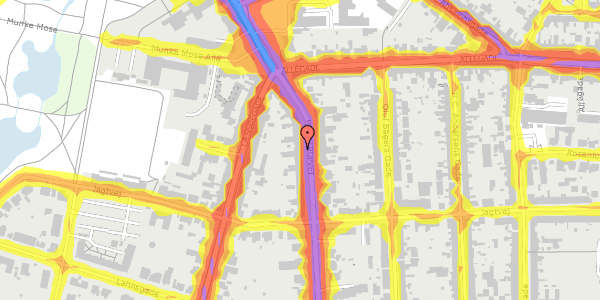 Trafikstøjkort på Hunderupvej 31, 3. , 5000 Odense C