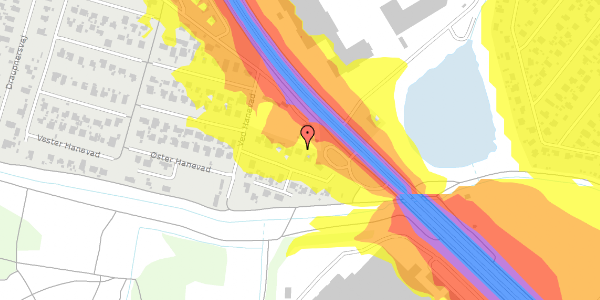 Trafikstøjkort på Øster Hanevad 45, 2740 Skovlunde