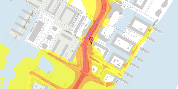 Trafikstøjkort på Støberigade 29, 5. tv, 2450 København SV