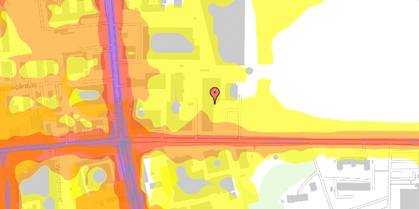 Trafikstøjkort på Vandtårnsvej 62A, 2. e, 2860 Søborg