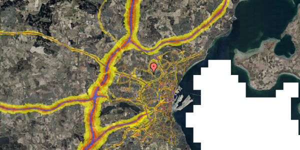 Trafikstøjkort på Rydevænget 107, 4. 7, 8210 Aarhus V