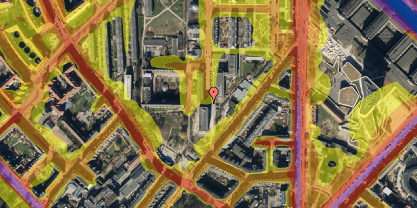 Trafikstøjkort på Edith Rodes Vej 14, 3. 418, 2200 København N