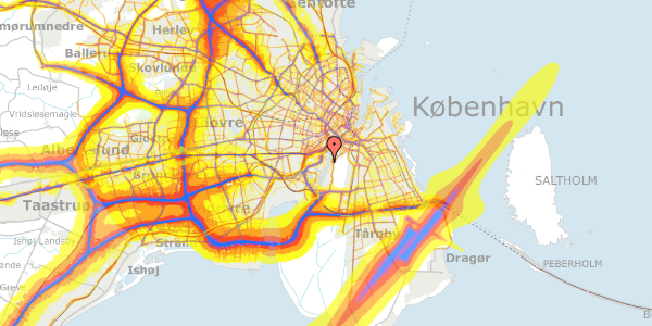 Trafikstøjkort på Willy Brandts Vej 7, 3. mf, 2450 København SV