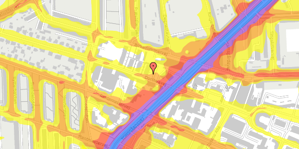 Trafikstøjkort på Dortheavej 32, 1. 2, 2400 København NV