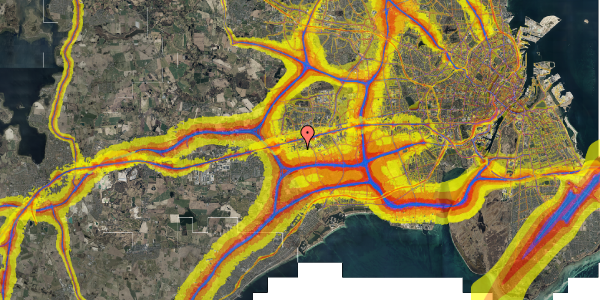 Trafikstøjkort på Løkkekrogen 5F, 1. 67, 2625 Vallensbæk