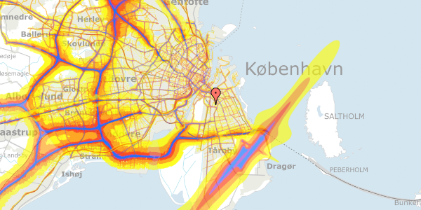 Trafikstøjkort på Amagerfælledvej 199, 2. 20, 2300 København S