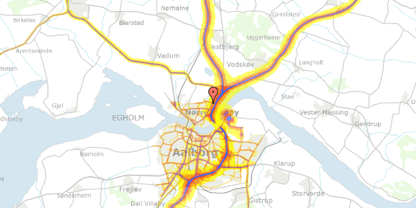 Trafikstøjkort på Studievej 19, . 13, 9400 Nørresundby