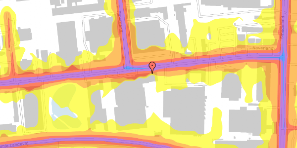 Trafikstøjkort på Naverland 7, 2. , 2600 Glostrup