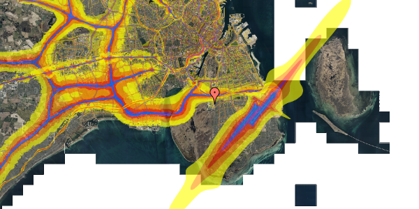 Trafikstøjkort på Else Alfelts Vej 31H, st. 1, 2300 København S