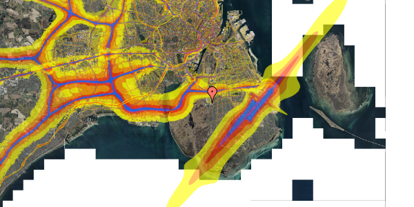 Trafikstøjkort på Else Alfelts Vej 67, 6. tv, 2300 København S