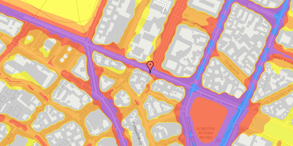 Trafikstøjkort på Gothersgade 21E, kl. , 1123 København K