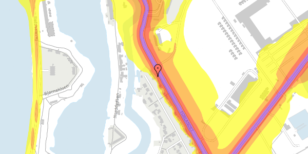 Trafikstøjkort på Strandgang 60, 2300 København S