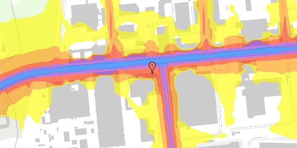 Trafikstøjkort på Fabriksparken 23, 2600 Glostrup