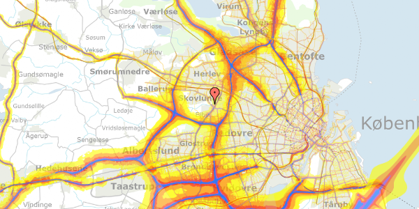 Trafikstøjkort på Øster Hanevad 58, 2740 Skovlunde