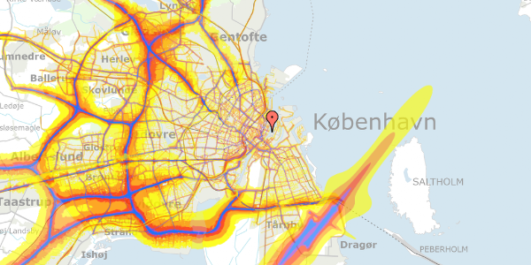 Trafikstøjkort på Nyhavn 31H, 1. th, 1051 København K