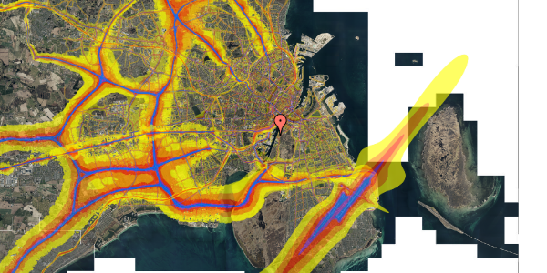 Trafikstøjkort på George Marshalls Vej 29, 6. mf, 2450 København SV