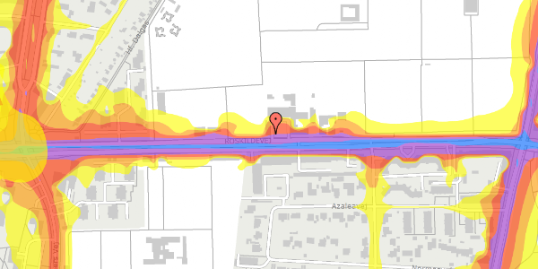 Trafikstøjkort på Roskildevej 46, 2. , 2000 Frederiksberg