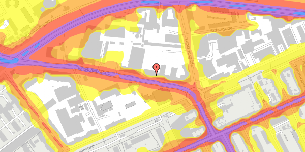 Trafikstøjkort på Vermlandsgade 65, 2. , 2300 København S